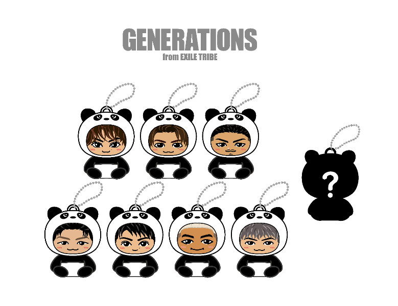 予約商品 パンダ着ぐるみキーホルダー Generations