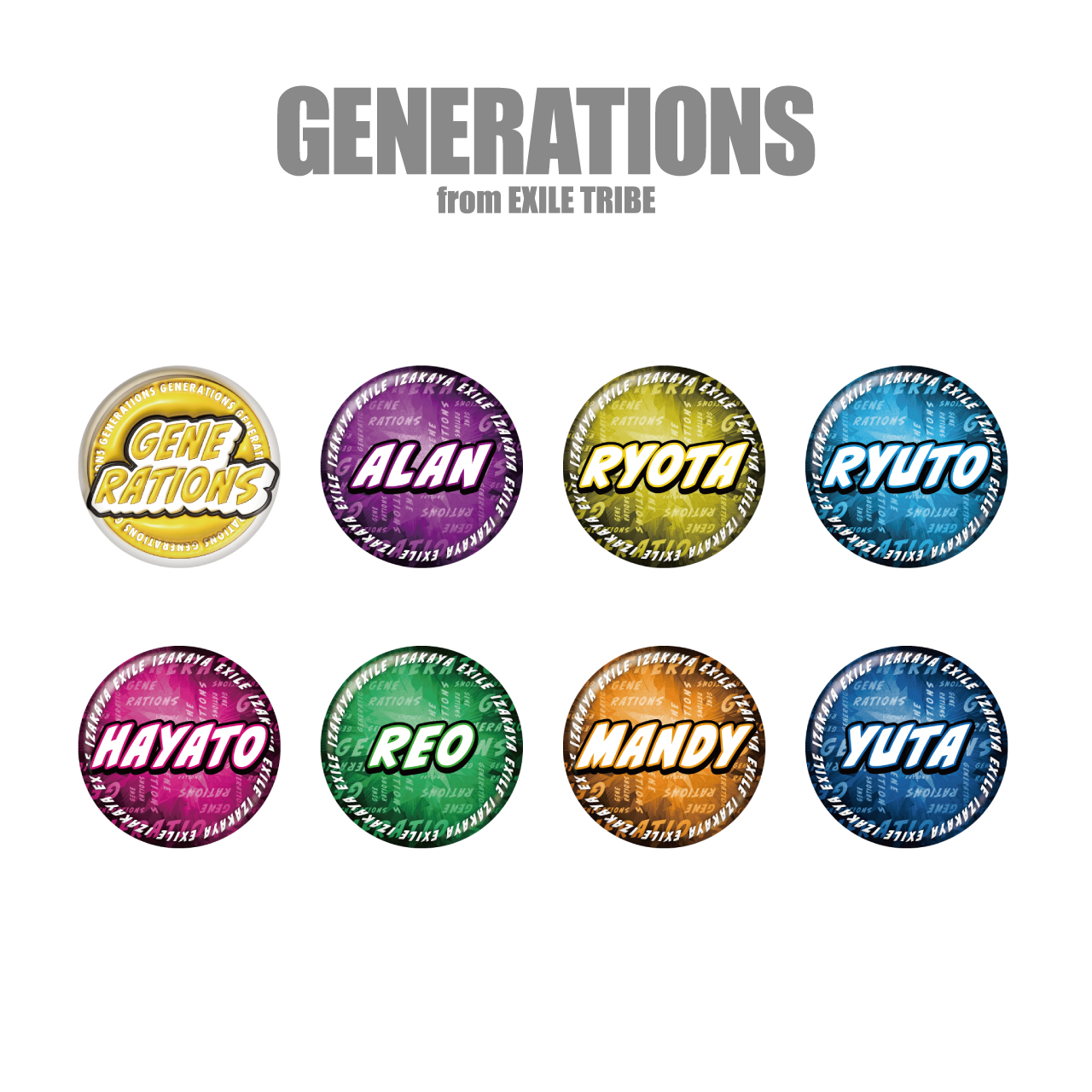 32mm缶バッジ 【GENERATIONS】