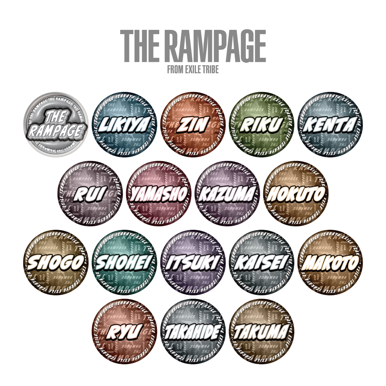 THE RAMPAGE 缶バッジ